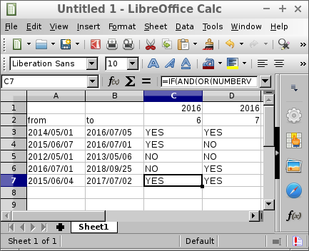 LibreOffice Calc 関数 NUMBERVALUE サンプル
