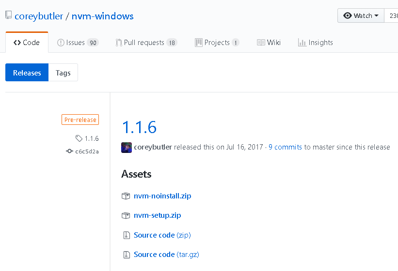 Windows: Install Node.js Multi-Version Control Tool