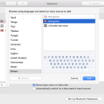 macOS High Sierra: How to Set up Mongolian Keyboard Layout