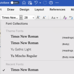 How to change Headings and Body Font in Microsoft Word